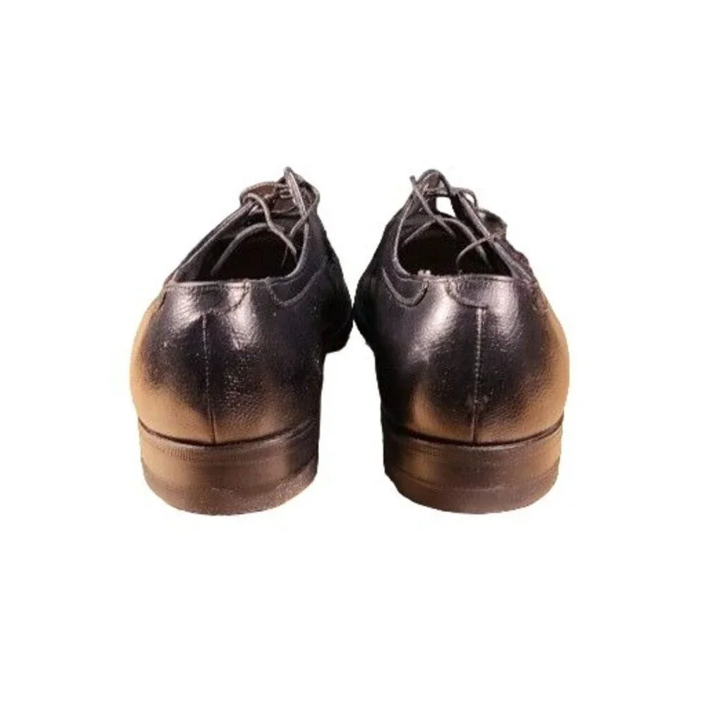 Florsheim Cap Toe Oxford Shoes Men 11 D Black Leather Dress Lace Up Classic Work